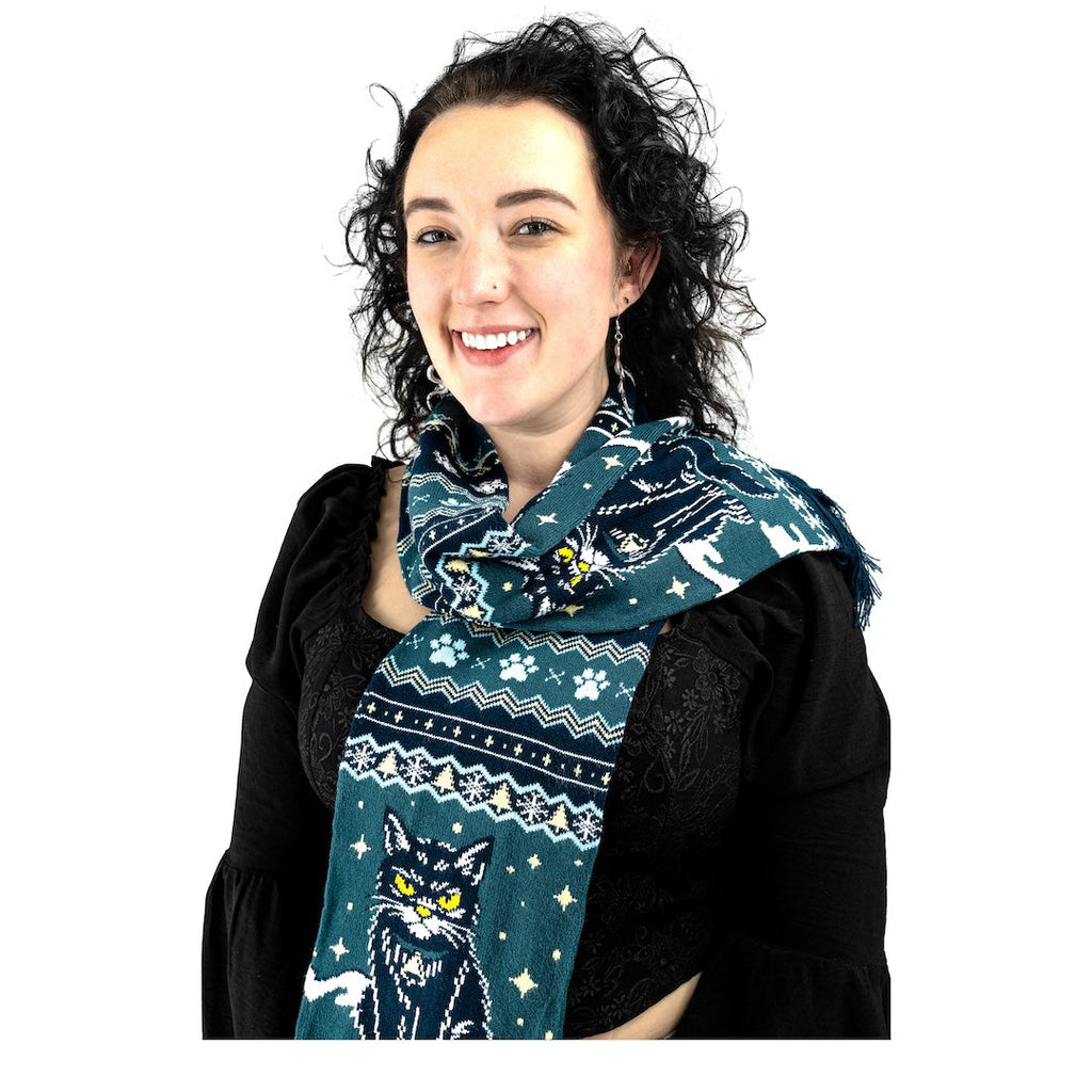 LIMITED Yule Cat Holiday Scarf - ResirWrecked Costumes