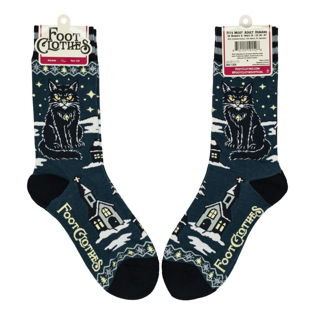 Yule Cat Crew Socks - ResirWrecked Costumes