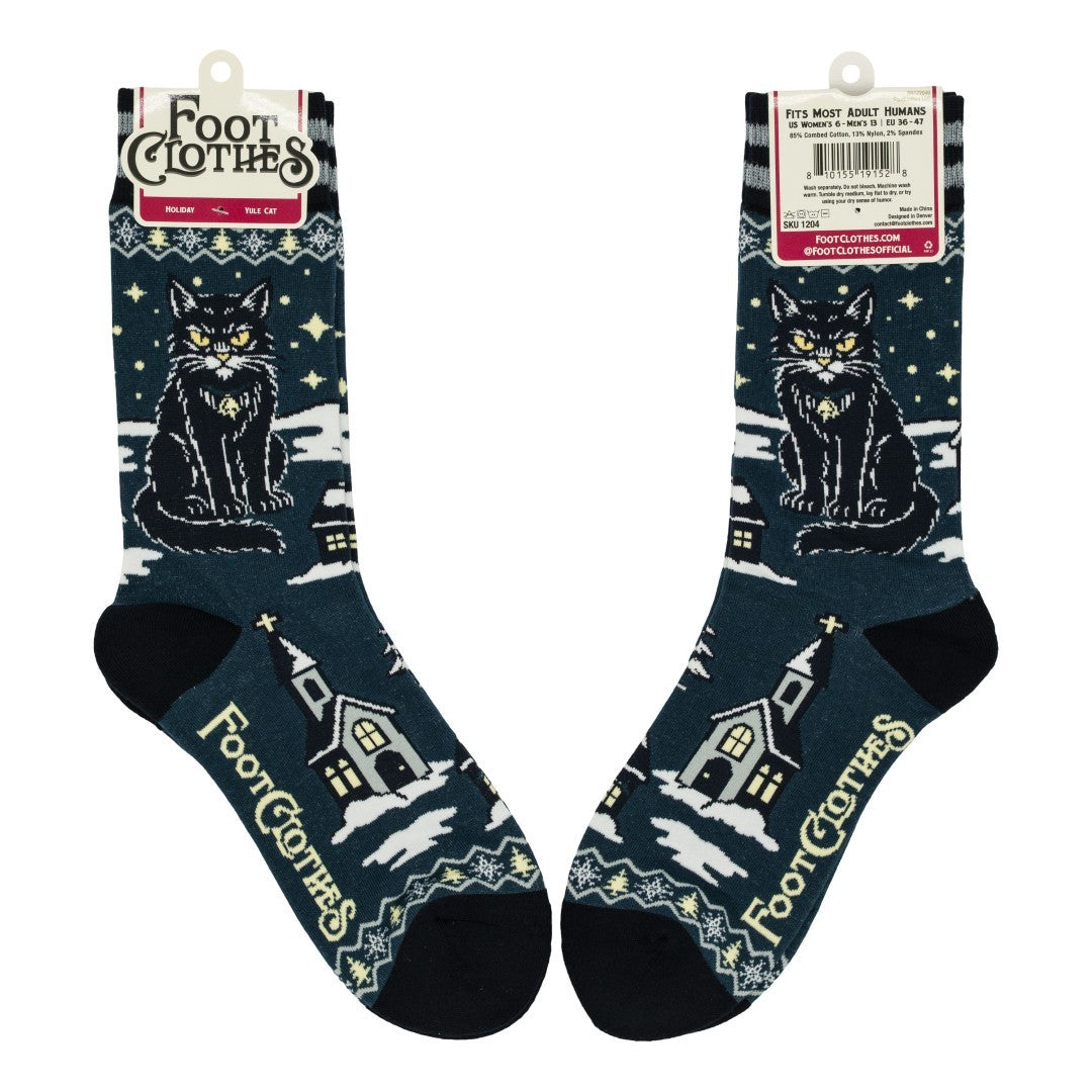 Yule Cat Crew Socks - ResirWrecked Costumes