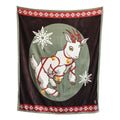 Yule Goat plush blanket.
