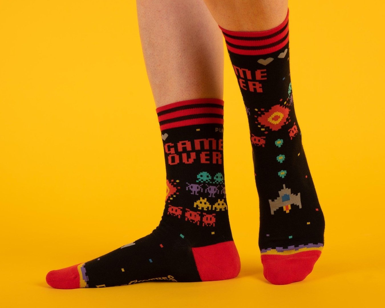 Game Over 80s Video Game Crew Socks - ResirWrecked Costumes