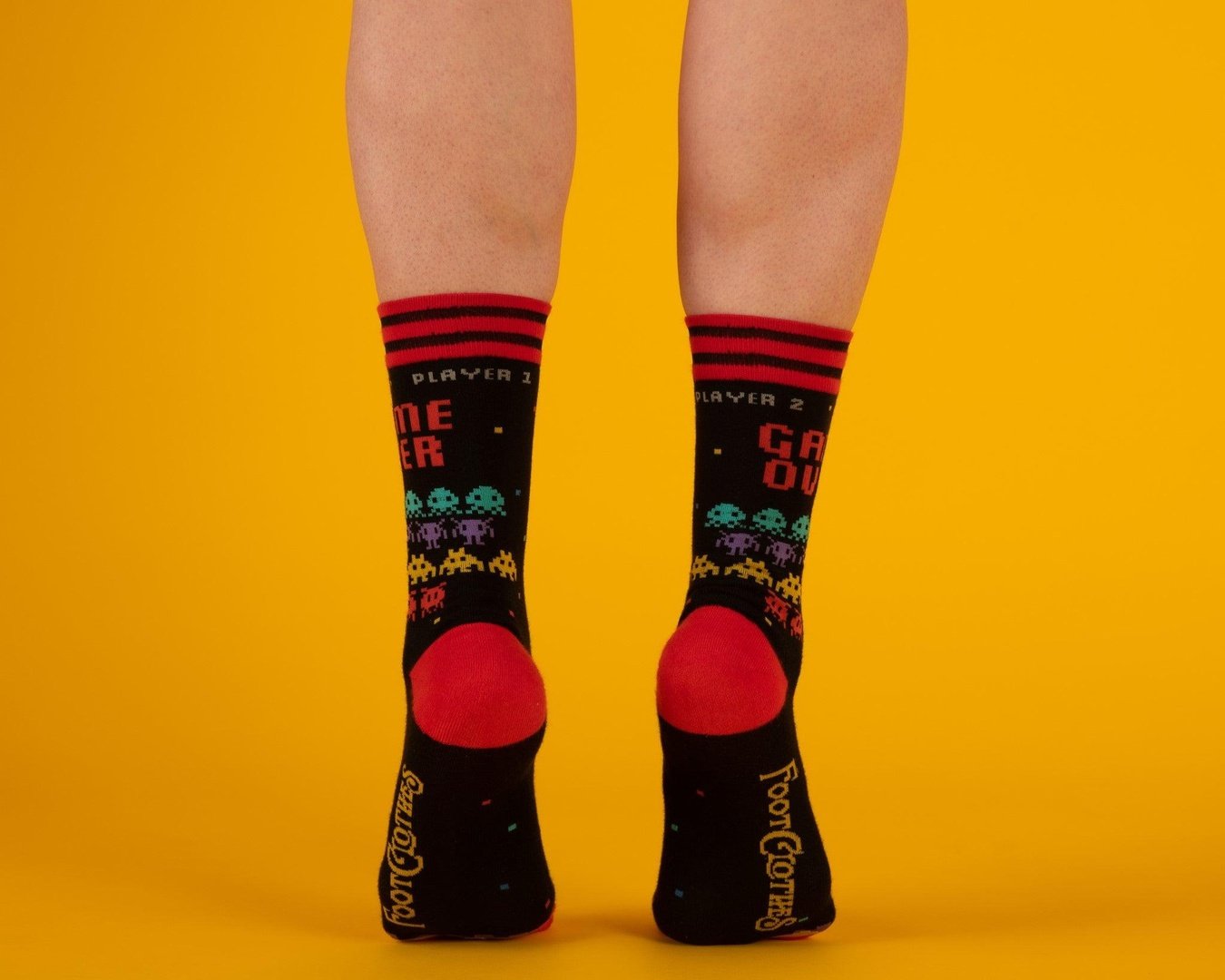 Game Over 80s Video Game Crew Socks - ResirWrecked Costumes