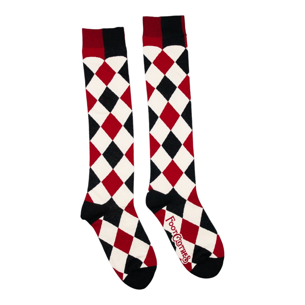 Haunting Harlequin Knee High Socks - ResirWrecked Costumes