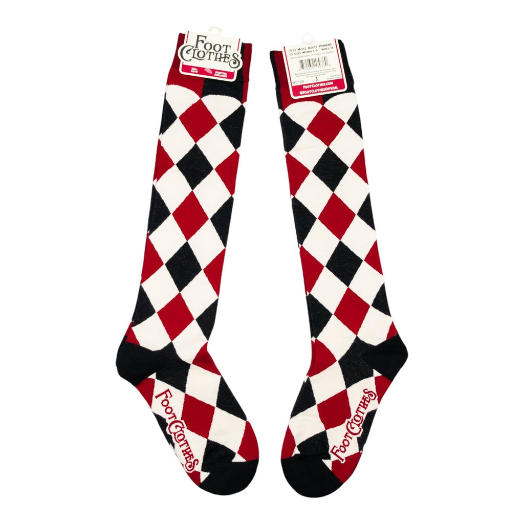 Haunting Harlequin Knee High Socks - ResirWrecked Costumes