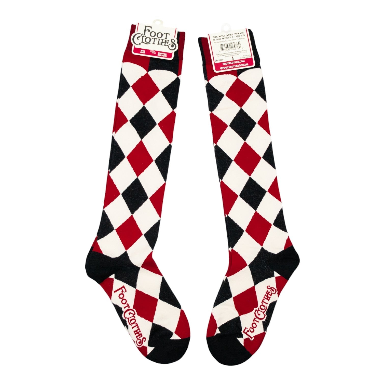 Haunting Harlequin Knee High Socks - ResirWrecked Costumes