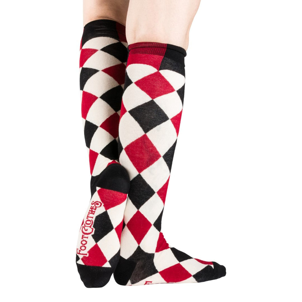 Haunting Harlequin Knee High Socks - ResirWrecked Costumes