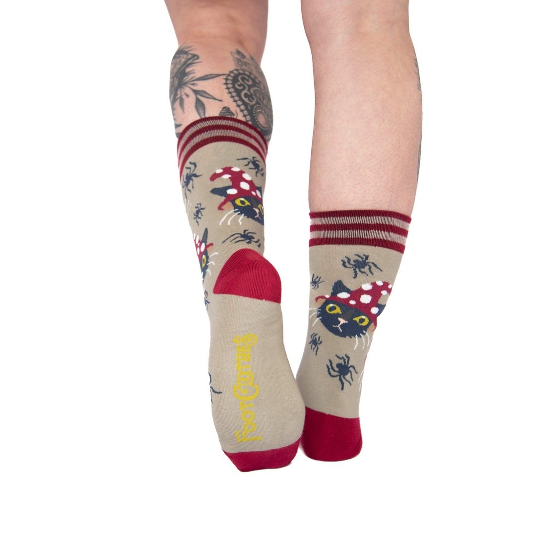Witchy Whiskers Crew Socks - ResirWrecked Costumes