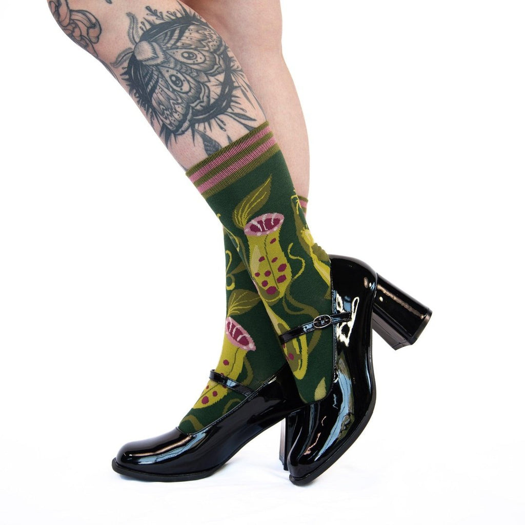 Pitcher Plant Crew Socks - ResirWrecked Costumes