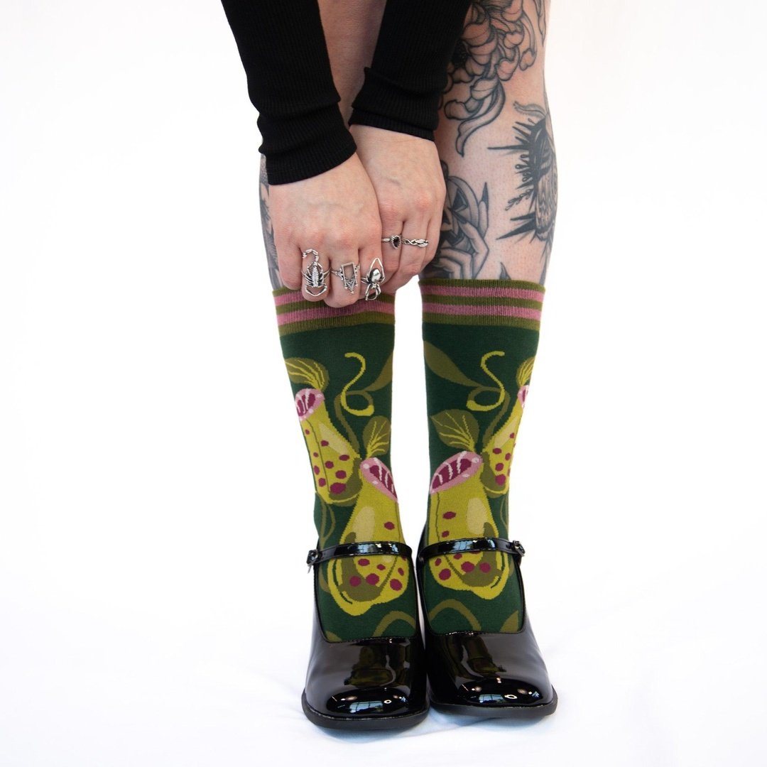 Pitcher Plant Crew Socks - ResirWrecked Costumes