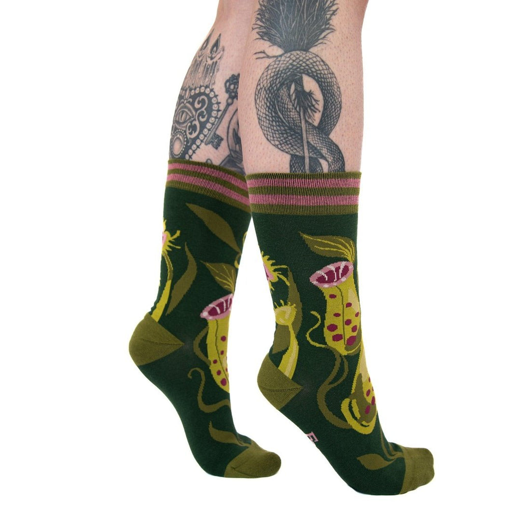 Pitcher Plant Crew Socks - ResirWrecked Costumes