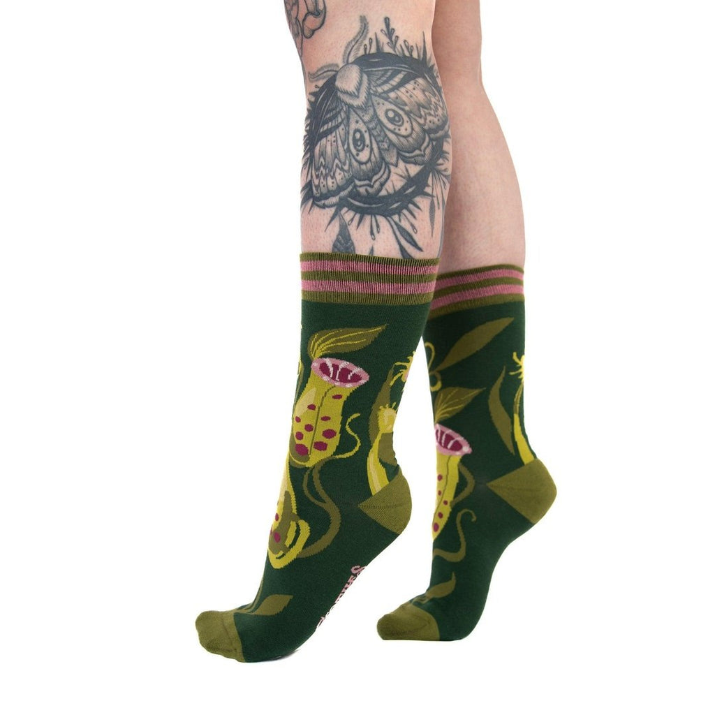 Pitcher Plant Crew Socks - ResirWrecked Costumes