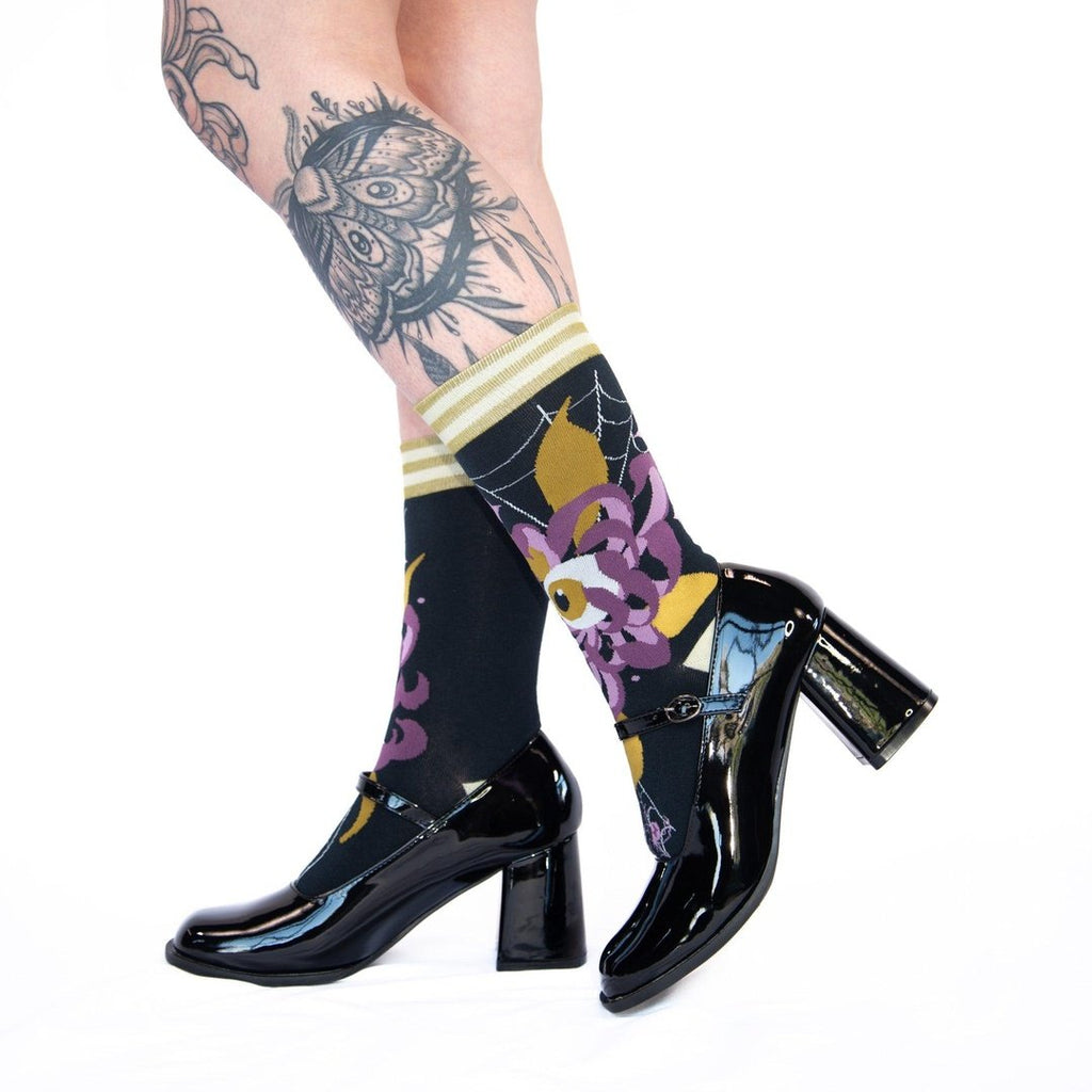 Arachnid's Bloom Crew Socks - ResirWrecked Costumes