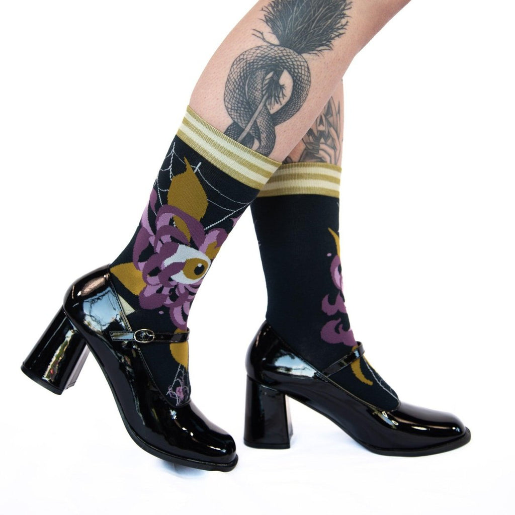 Arachnid's Bloom Crew Socks - ResirWrecked Costumes