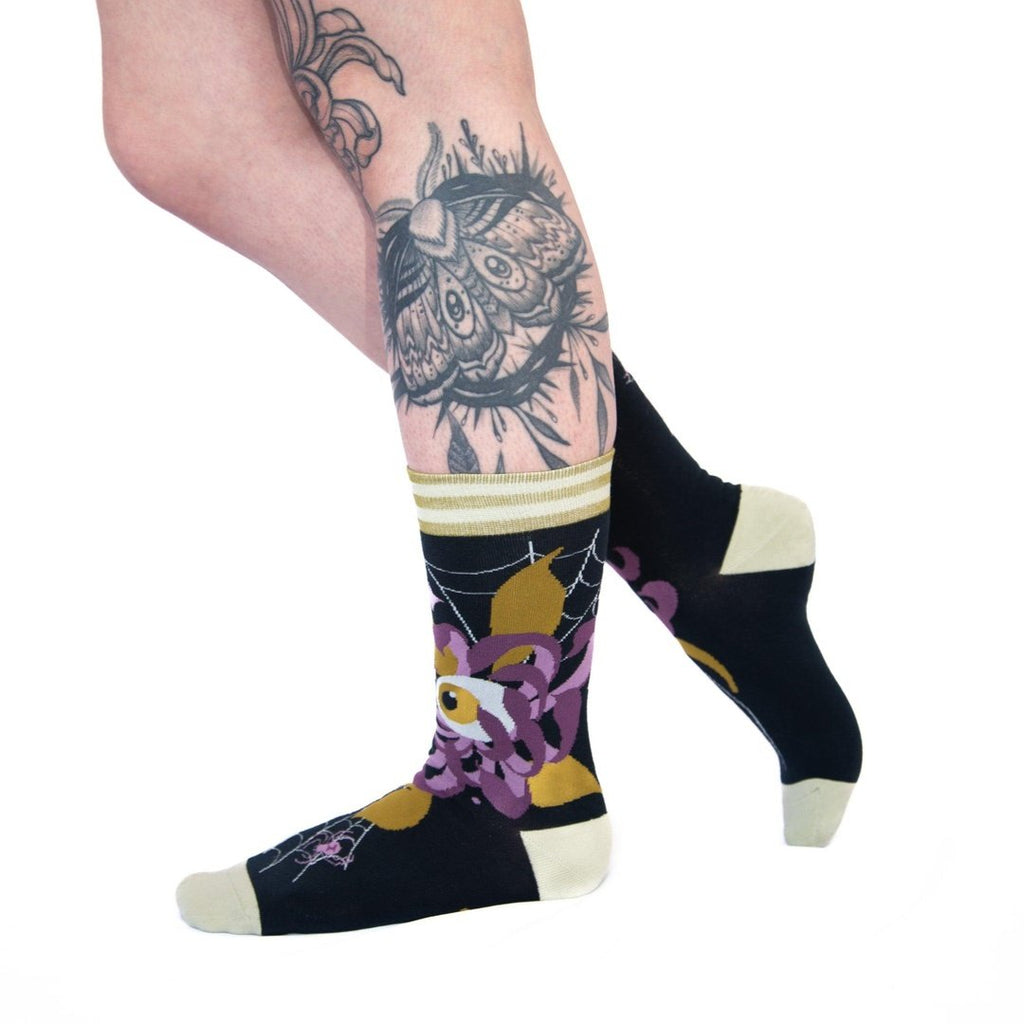 Arachnid's Bloom Crew Socks - ResirWrecked Costumes