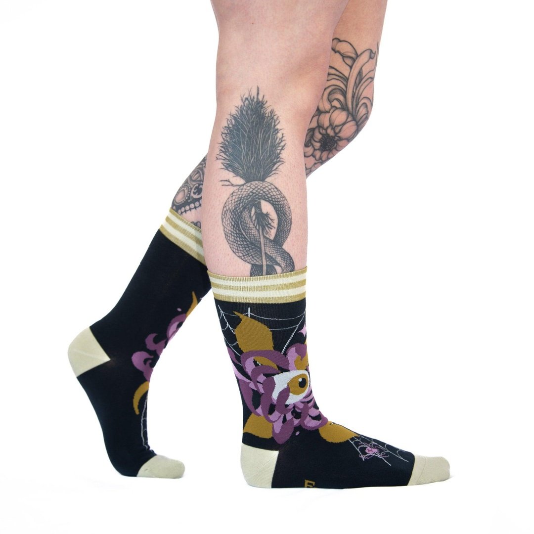 Arachnid's Bloom Crew Socks - ResirWrecked Costumes
