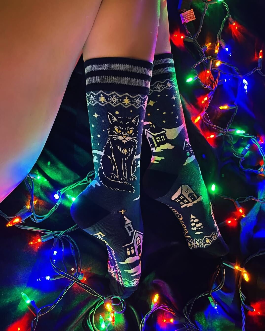 Yule Cat Crew Socks - ResirWrecked Costumes
