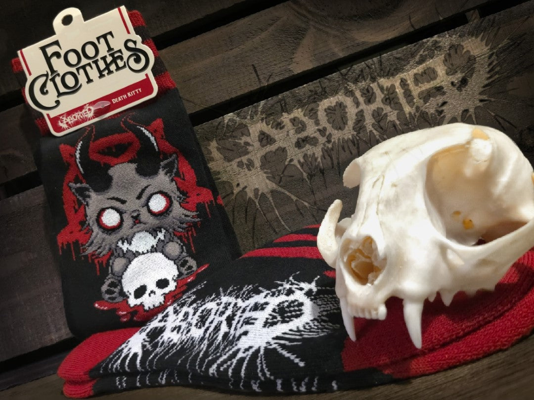 FootClothes x Aborted Death Kitty Crew Socks - ResirWrecked Costumes
