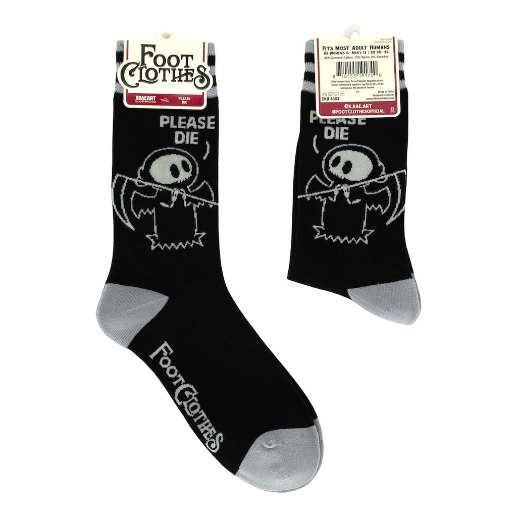Please Die Crew Socks - ResirWrecked Costumes