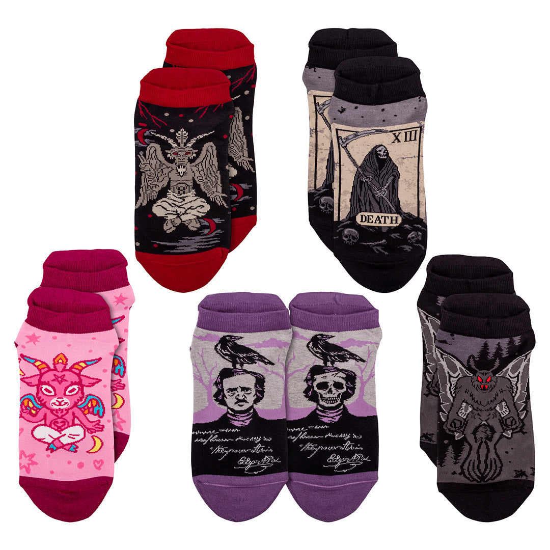 Five-design best-sellers ankle sock pack.