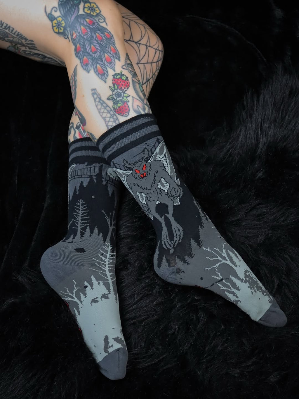Mothman Crew Socks - ResirWrecked Costumes