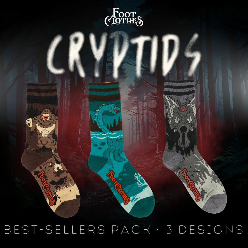 Cryptids Best-Sellers Sock Pack | 3 Designs - ResirWrecked Costumes