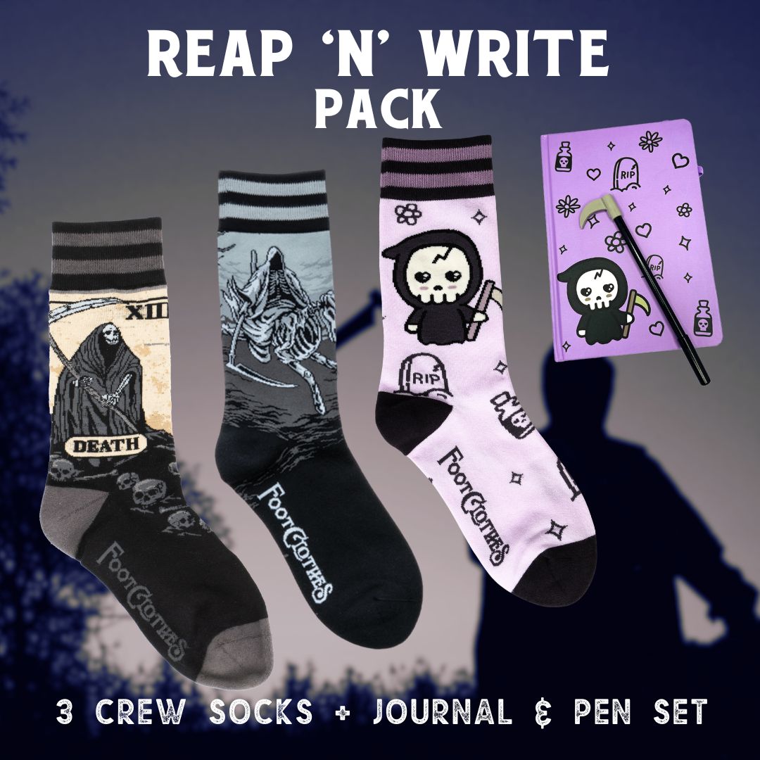 Grim Reaper Reap 'n' Write Pack | 3 Designs + Journal - ResirWrecked Costumes