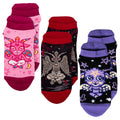 Three-design Evil But Cute Baphomet ankle sock pack.