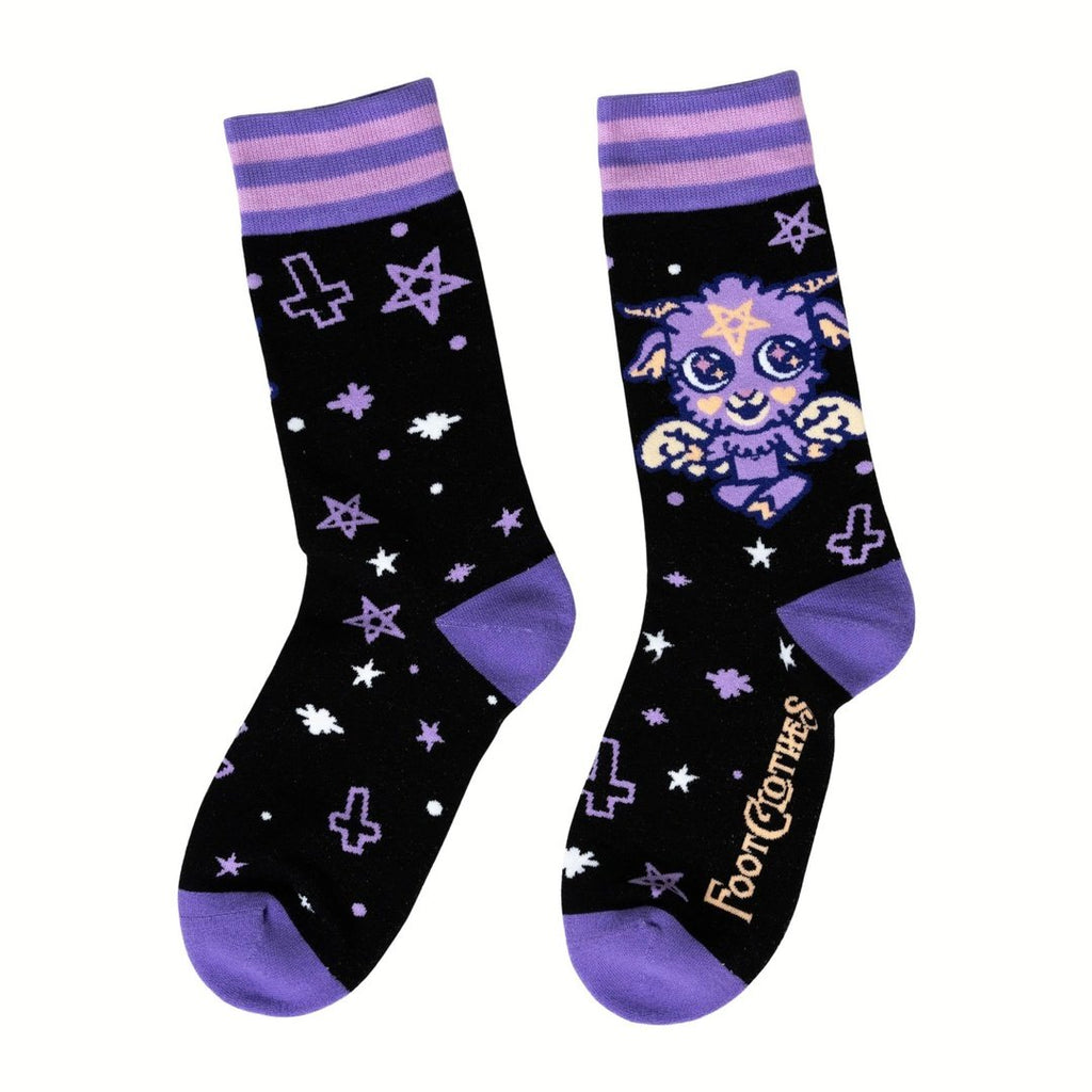 Baby Baphomet Crew Socks - ResirWrecked Costumes