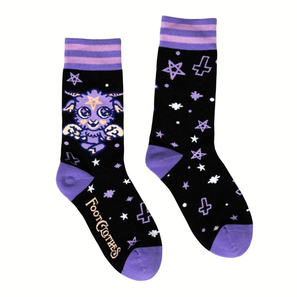 Baby Baphomet Crew Socks - ResirWrecked Costumes