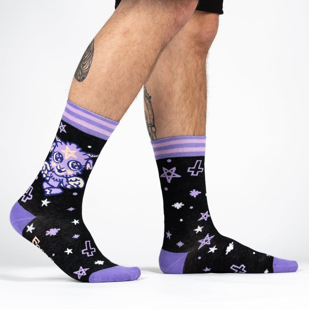 Baby Baphomet Crew Socks - ResirWrecked Costumes