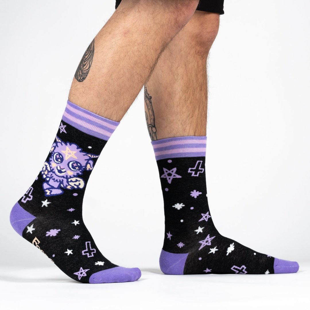 Baby Baphomet Crew Socks - ResirWrecked Costumes