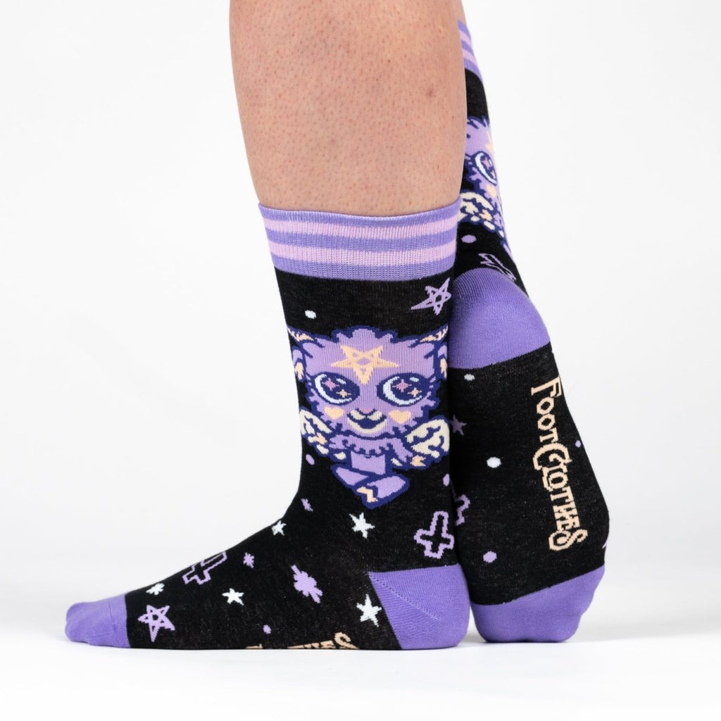 Baby Baphomet Crew Socks - ResirWrecked Costumes