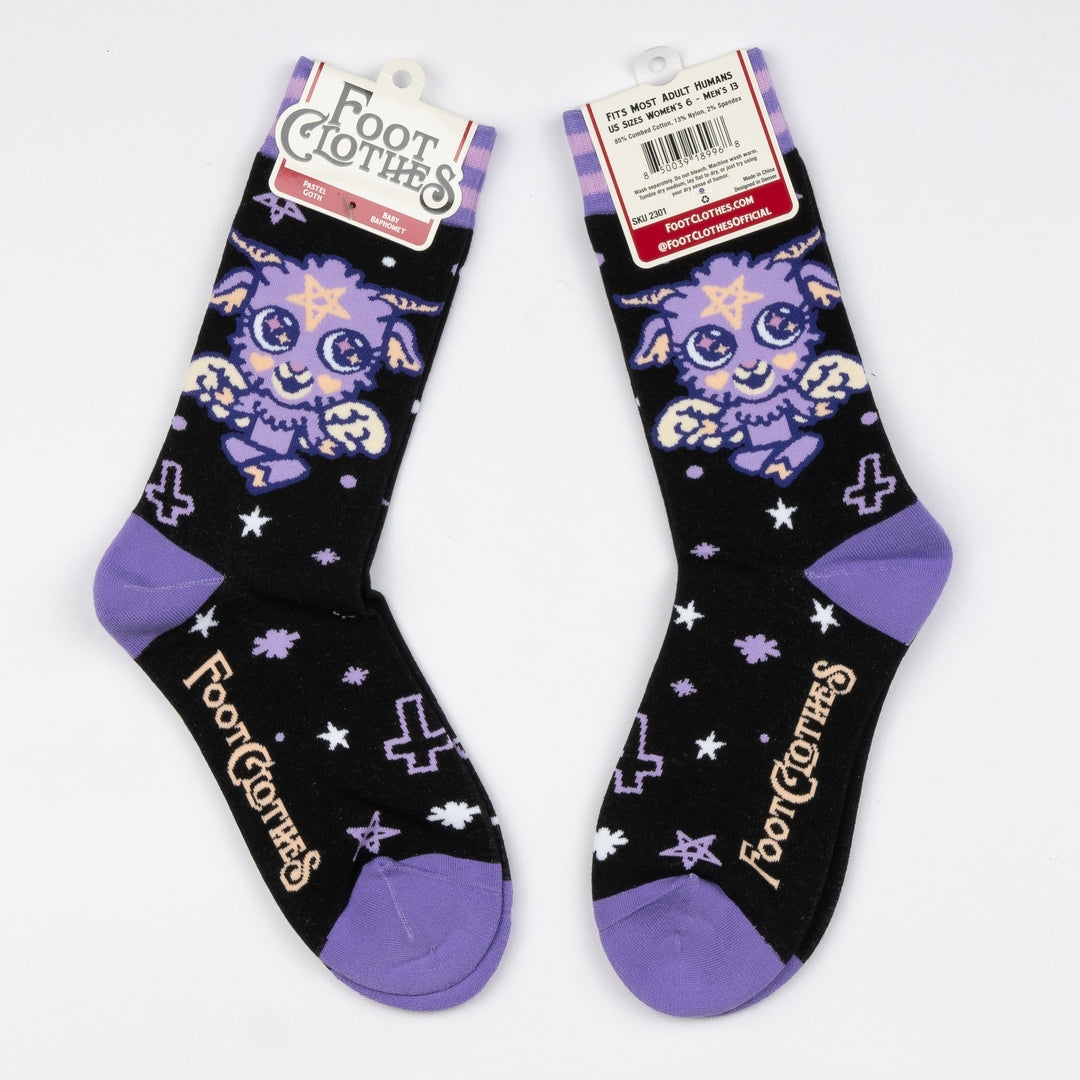 Baby Baphomet Crew Socks - ResirWrecked Costumes