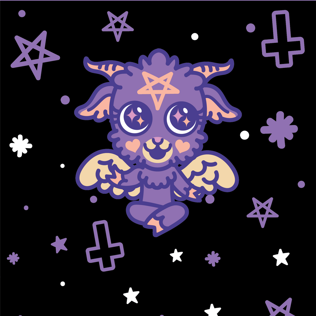 Baby Baphomet Crew Socks - ResirWrecked Costumes