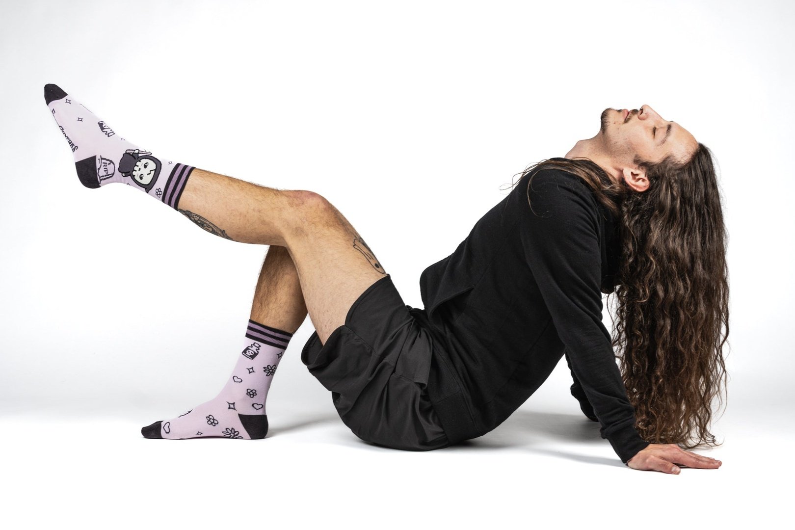 Pastel Goth Grim Reaper Crew Socks - ResirWrecked Costumes