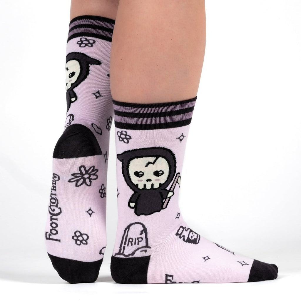 Pastel Goth Grim Reaper Crew Socks - ResirWrecked Costumes
