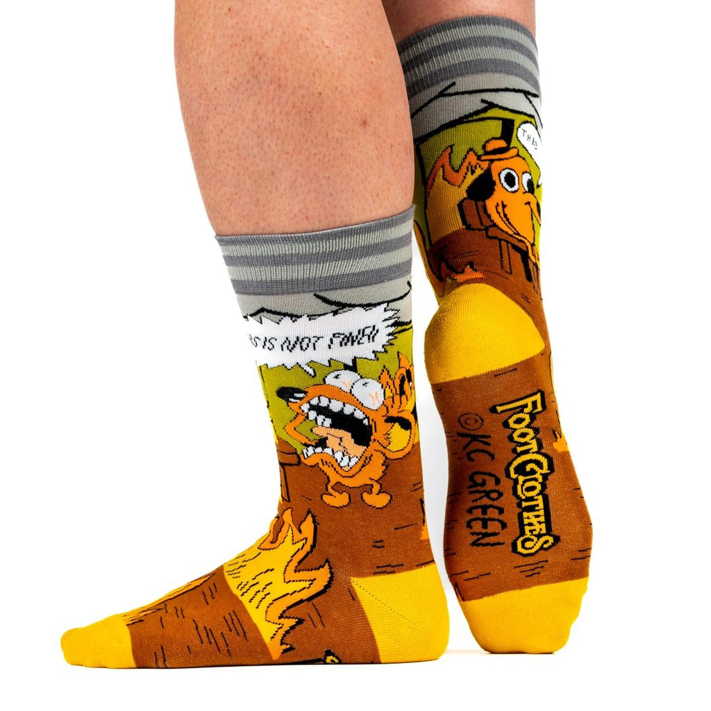 This is Fine. Also, Not Fine. Crew Socks - ResirWrecked Costumes
