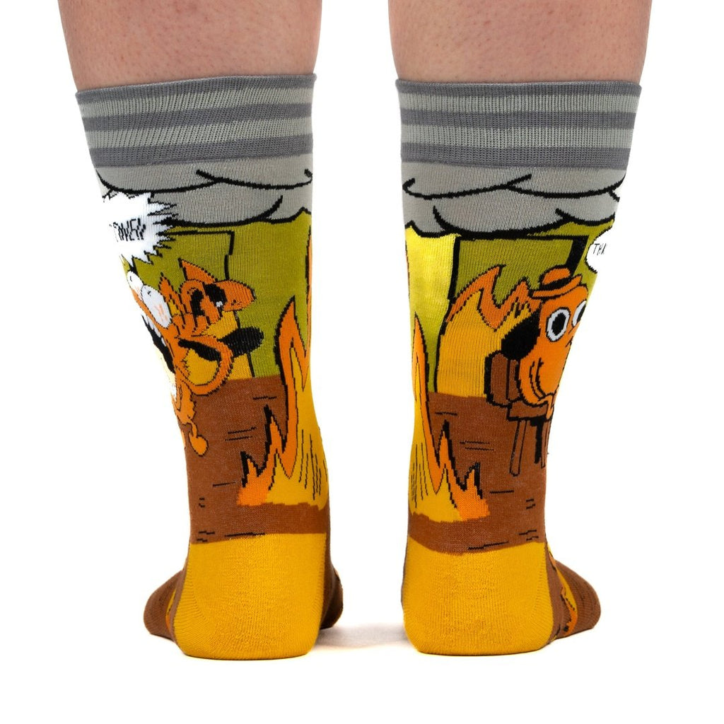 This is Fine. Also, Not Fine. Crew Socks - ResirWrecked Costumes