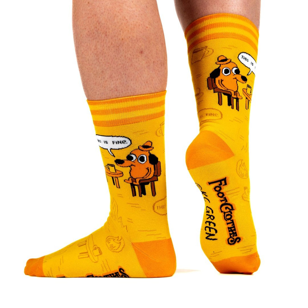 This is Fine: Iconic Edition Crew Socks - ResirWrecked Costumes