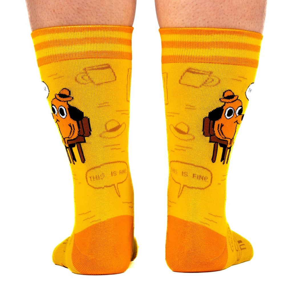 This is Fine: Iconic Edition Crew Socks - ResirWrecked Costumes