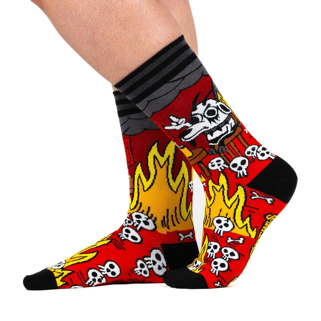 This Is Brutal crew socks.