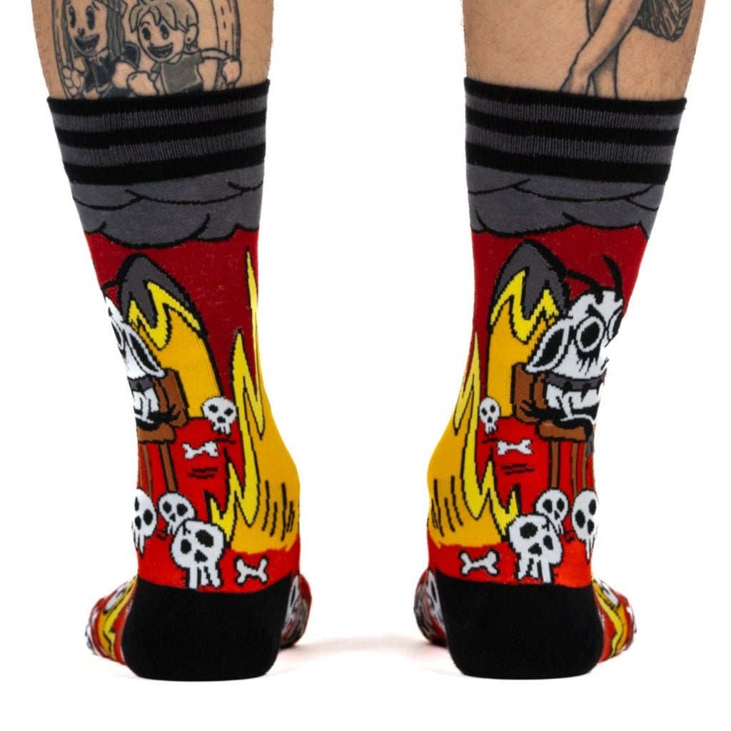 Metal This is Fine Crew Sock Pack | 2 Designs - ResirWrecked Costumes