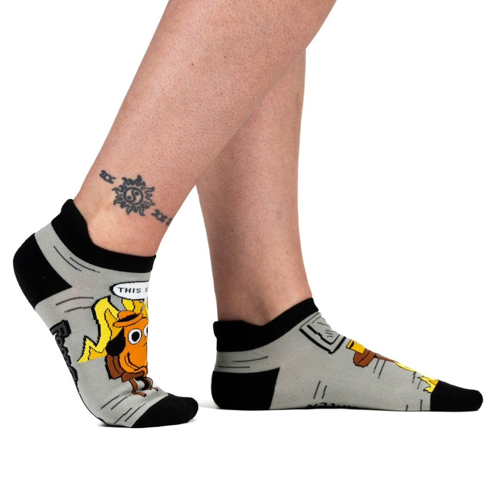 This is Fine: Black Coffee Edition Ankle Socks - ResirWrecked Costumes