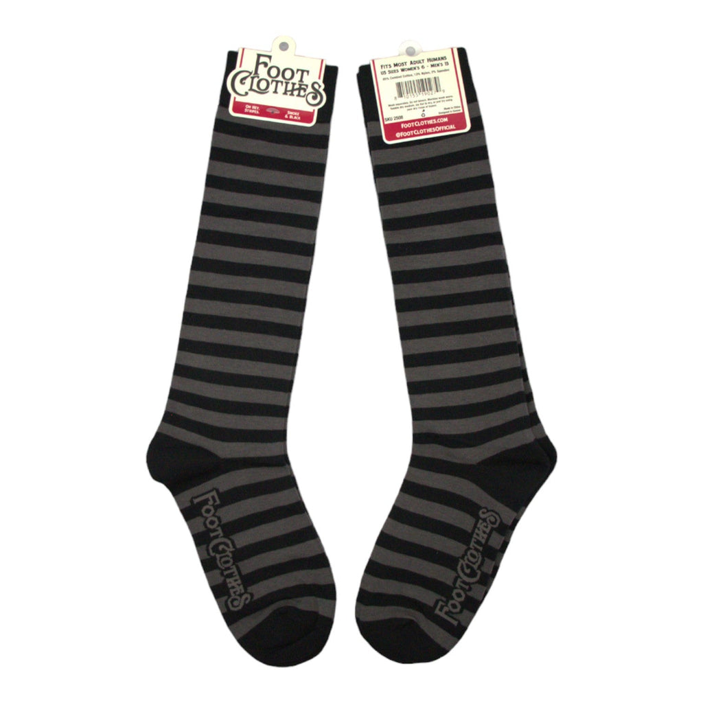 Smoke and Black Stripes Knee High Socks - ResirWrecked Costumes