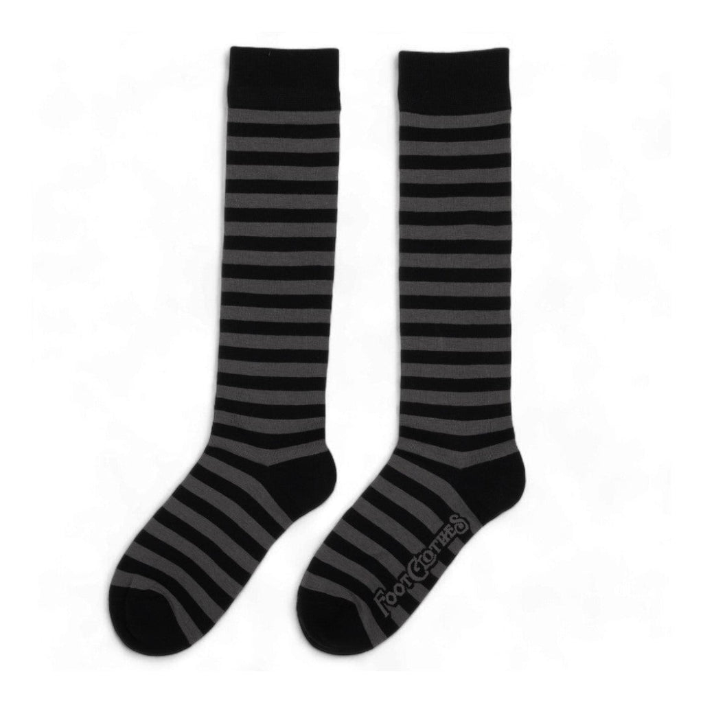 Smoke and Black Stripes Knee High Socks - ResirWrecked Costumes
