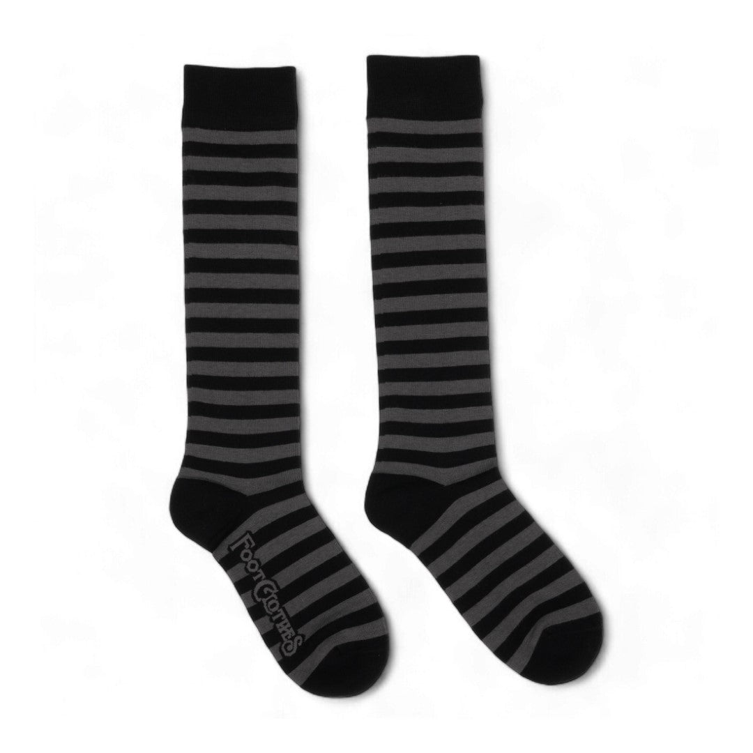 Smoke and Black Stripes Knee High Socks - ResirWrecked Costumes