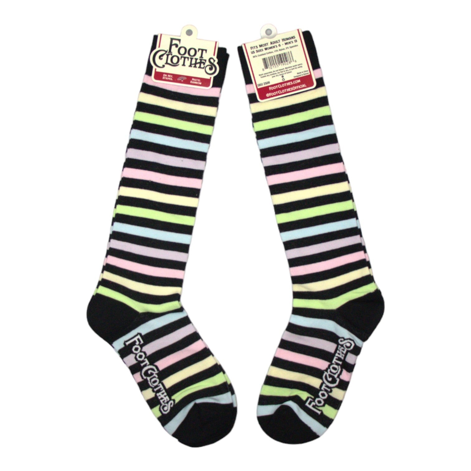 Pastel Rainbow Stripes Knee High Socks - ResirWrecked Costumes
