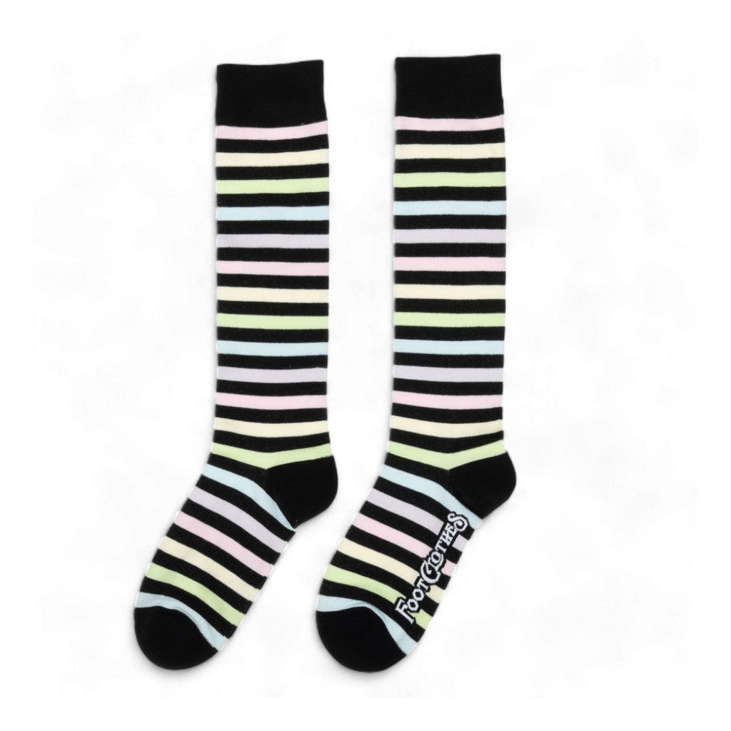 Pastel Rainbow Stripes Knee High Socks - ResirWrecked Costumes