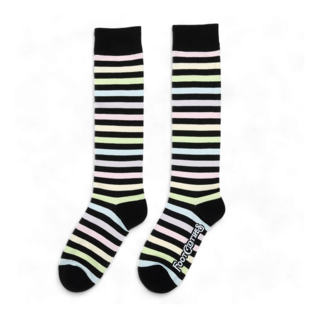 Pastel Rainbow Stripes Knee High Socks - ResirWrecked Costumes