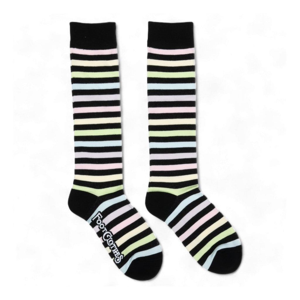 Pastel Rainbow Stripes Knee High Socks - ResirWrecked Costumes